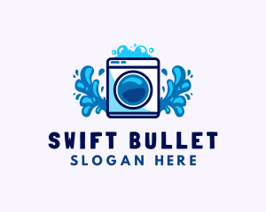 Laundry Washing Machine logo design