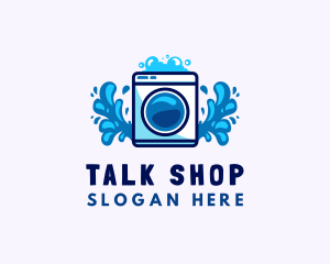 Laundry Washing Machine logo design