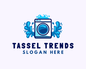 Laundry Washing Machine logo design