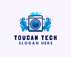 Laundry Washing Machine logo design