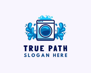 Laundry Washing Machine logo design