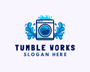 Laundry Washing Machine logo design