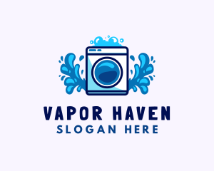 Laundry Washing Machine logo design