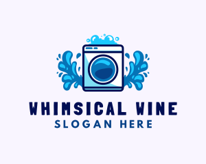 Laundry Washing Machine logo design