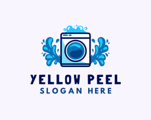 Laundry Washing Machine logo design