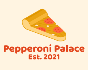 Delicious Pepperoni Pizza  logo design