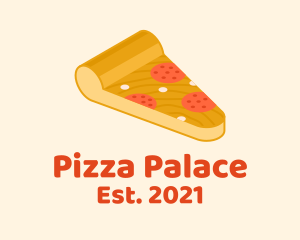 Delicious Pepperoni Pizza  logo design