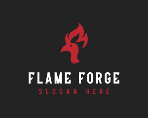 Chicken Fire Steakhouse logo design