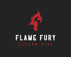 Chicken Fire Steakhouse logo design