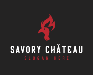 Chicken Fire Steakhouse logo design