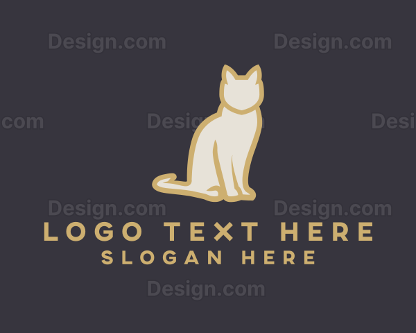 Pet Cat Animal Logo