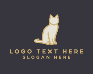 Pet Cat Animal logo