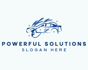 Pressure Washer Car Wash logo design