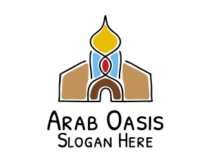 Worship Temple Mosque logo design