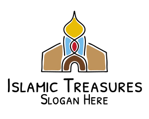 Worship Temple Mosque logo design