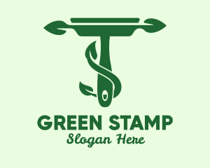 Green Eco Squeegee logo design