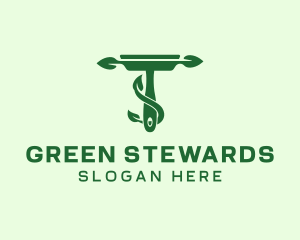 Green Eco Squeegee logo design