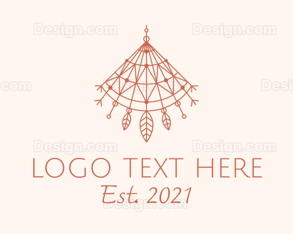 Boho Leaf Lamp Shade Logo