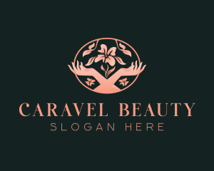  Flower Beauty Hand logo design