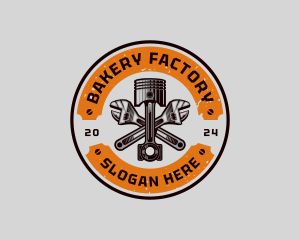 Piston Wrench Maintenance logo design