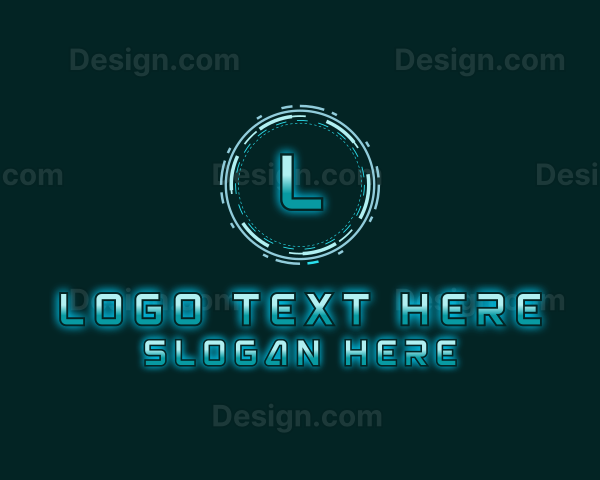 Futuristic Digital Tech Logo