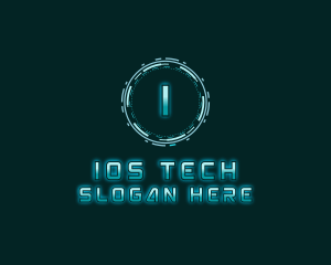 Futuristic Digital Tech logo design