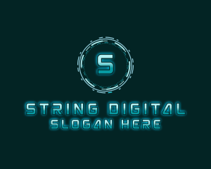 Futuristic Digital Tech logo design