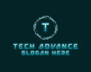 Futuristic Digital Tech logo design