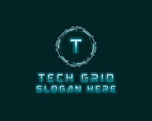 Futuristic Digital Tech logo design