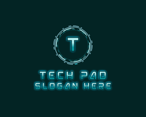 Futuristic Digital Tech logo design