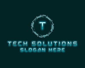 Futuristic Digital Tech logo design