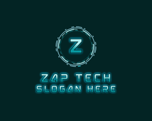 Futuristic Digital Tech logo design