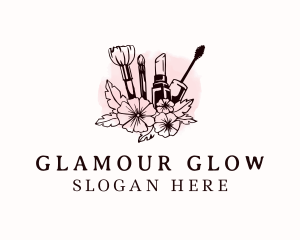 Floral Beauty Makeup  logo design