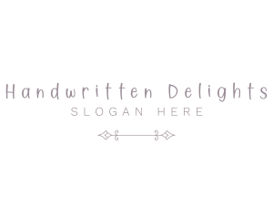 Elegant Handwritten Style logo design