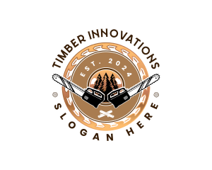 Chainsaw Woodwork Sawblade logo
