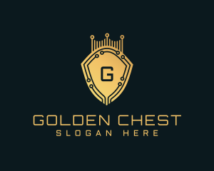 Golden Shield Tech logo design