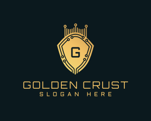 Golden Shield Tech logo design