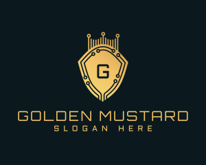 Golden Shield Tech logo design