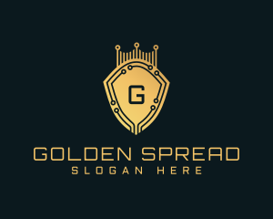 Golden Shield Tech logo design