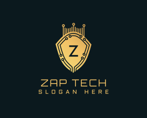 Golden Shield Tech logo design