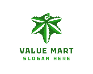 Green Organic Cannabis logo design