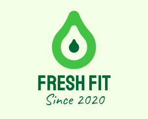 Fresh Green Avocado logo design