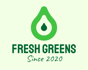 Fresh Green Avocado logo design