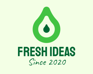 Fresh Green Avocado logo design