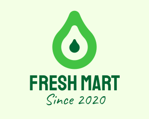 Fresh Green Avocado logo design