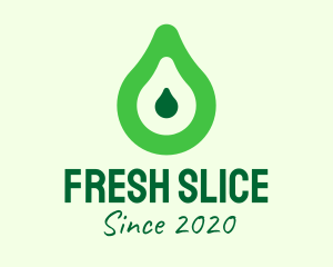 Fresh Green Avocado logo design