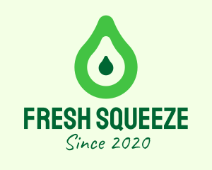 Fresh Green Avocado logo design