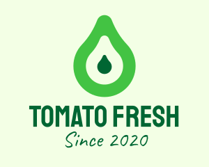 Fresh Green Avocado logo design