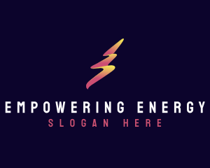 Lightning Bolt Power logo design