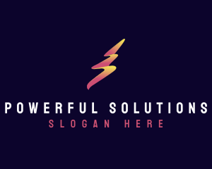 Lightning Bolt Power logo design